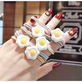 Dây cột tóc hình trứng rán xinh
