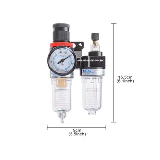 Lọc khí nén đôi Airtac AFC-2000 (kèm đồng hồ và cụm chỉnh áp)