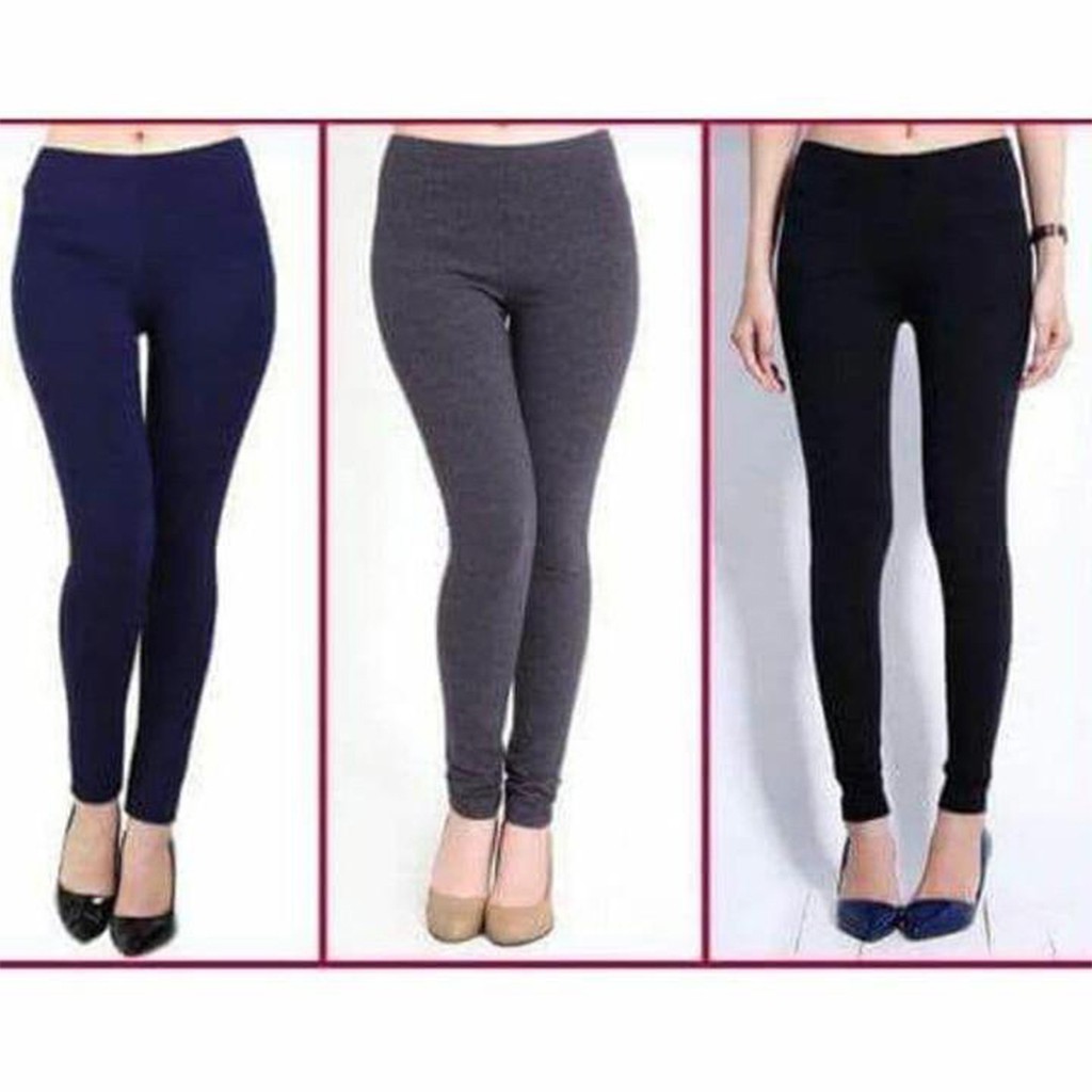 Quần LEGGING LEGG01 Nâng Mông Lưng Cao Dáng Đẹp Chất Liệu Vải Cotton 100% Đen Xanh Xám (40-55kg) | BigBuy360 - bigbuy360.vn