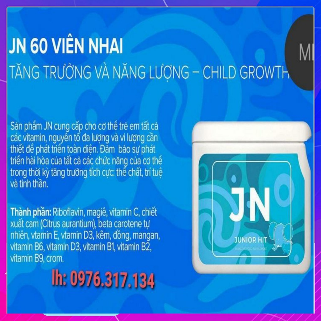 [ CHÍNH HÃNG ] - Thực Phẩm Project JN (Junior Neo) Vision - tăng sức đề kháng cho trẻ - Hộp 60v