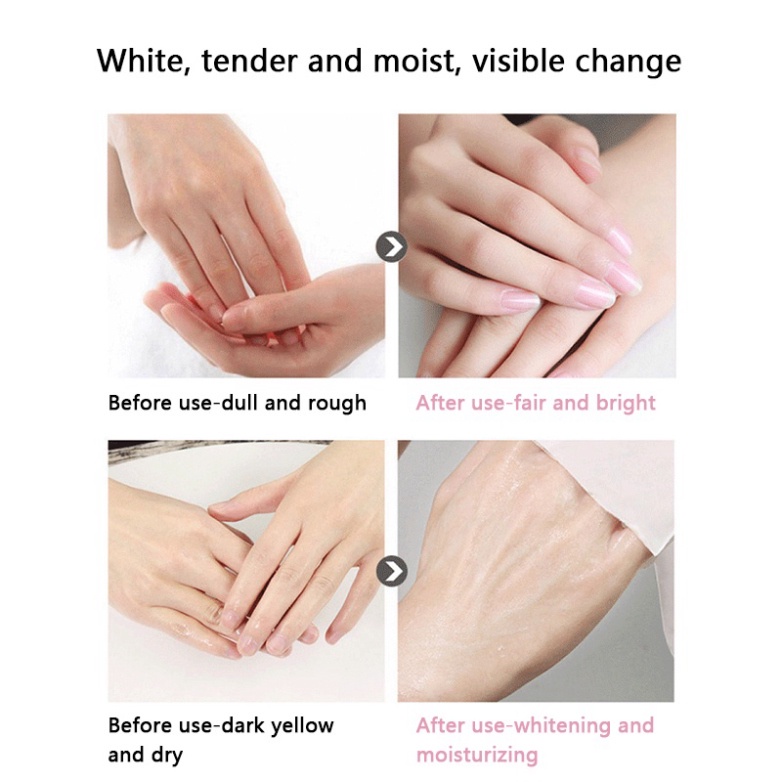 Cặp Mặt Nạ Dưỡng Da Tay Chân Cấp Ẩm Chống Nếp Nhăn Chống Lão Hóa Chăm Sóc Da Hình Chân Mèo Đáng Yêu DANA