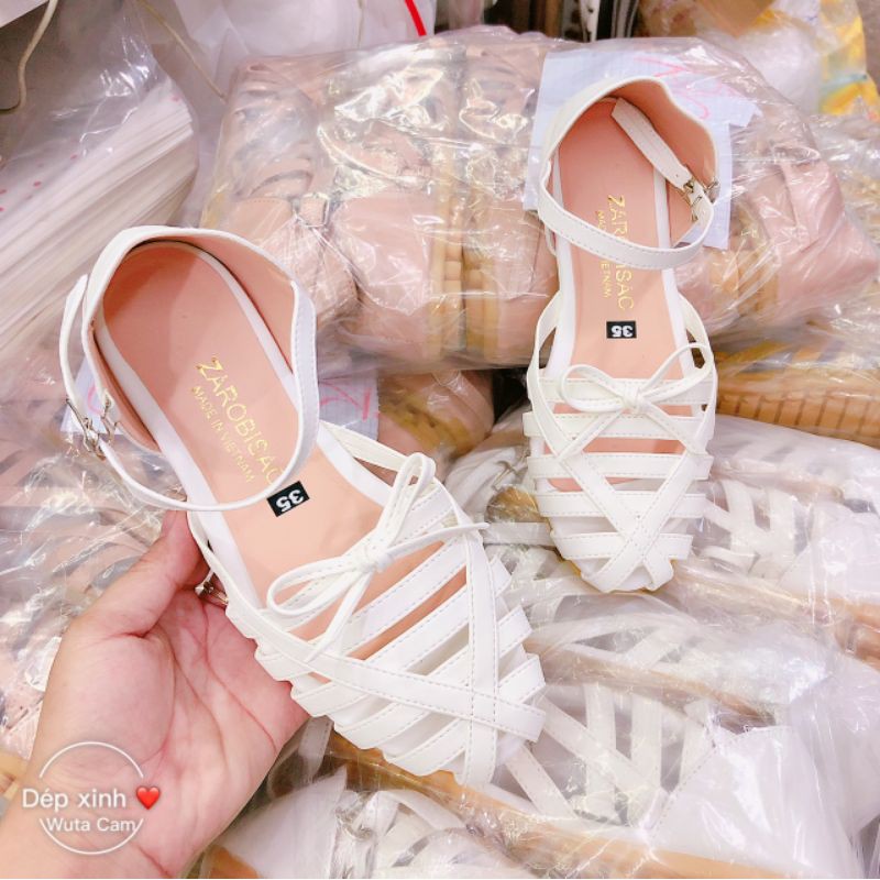SANDAL RỌ NỮ THỜI TRANG ĐI DẠO XINH