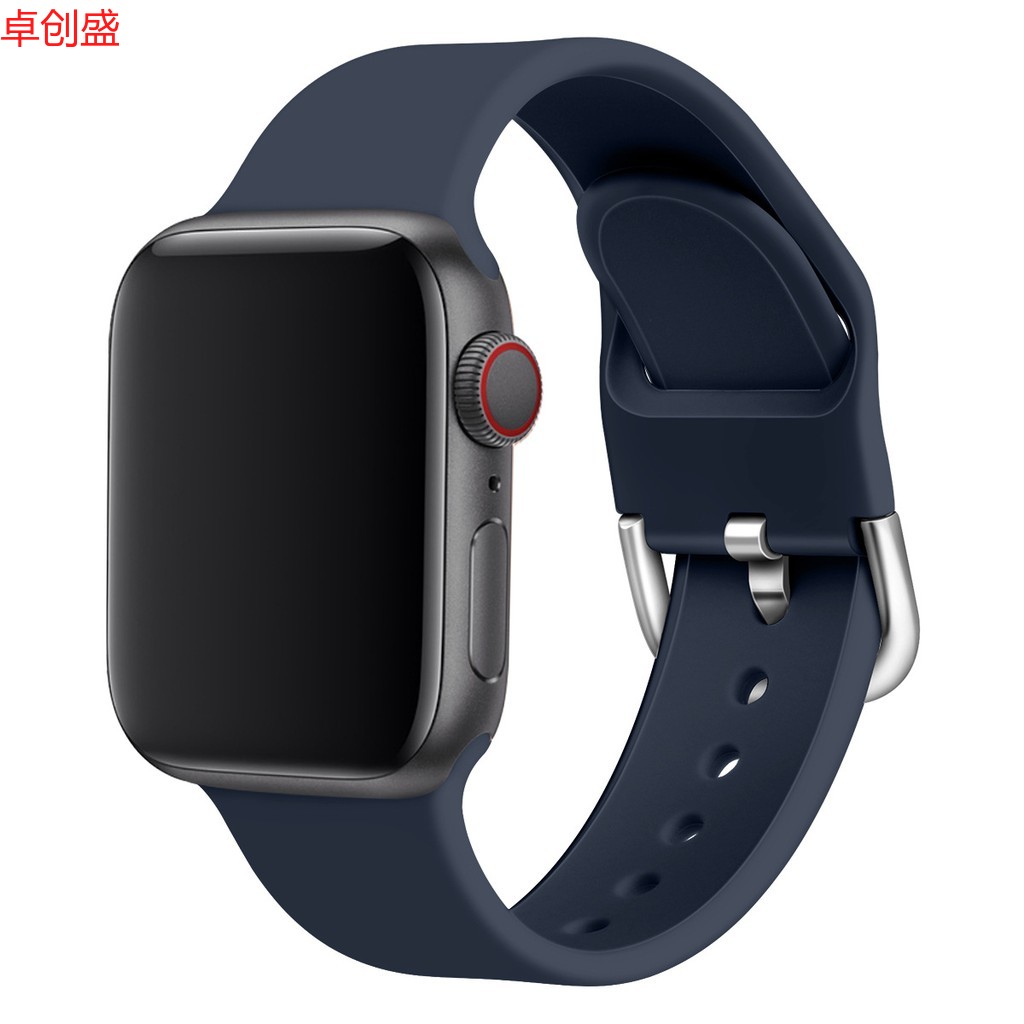 Dây Đeo Silicon 38 44mm Cho Đồng Hồ Thông Minh Apple Watch 1 / 2 / 3 / 4