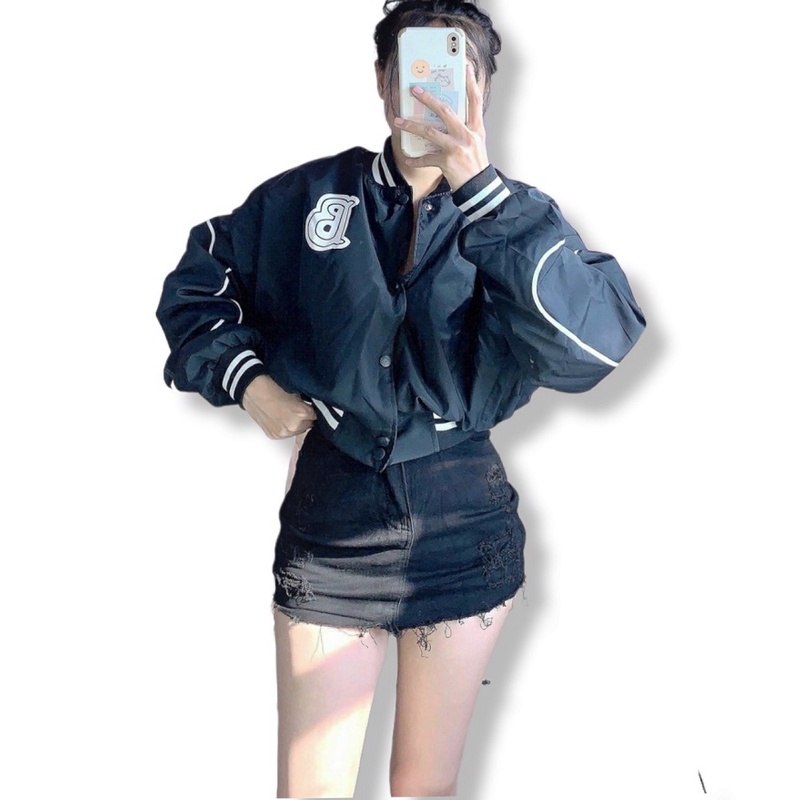 ÁO KHOÁC BOMBER NỮ CHẤT DÙ 2 LỚP FORM SIÊU CHUẨN  - ĐĂNG QUANG CLOTHER