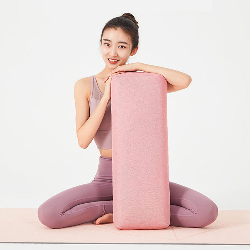 Gối Tập Yoga Bằng Polyester Mềm Mại Hình Chữ Nhật Có Thể Giặt Sạch
