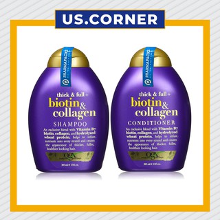 Dầu gội Biotin collagen tím - OGX Thick & full + biotin & collagen 385ml