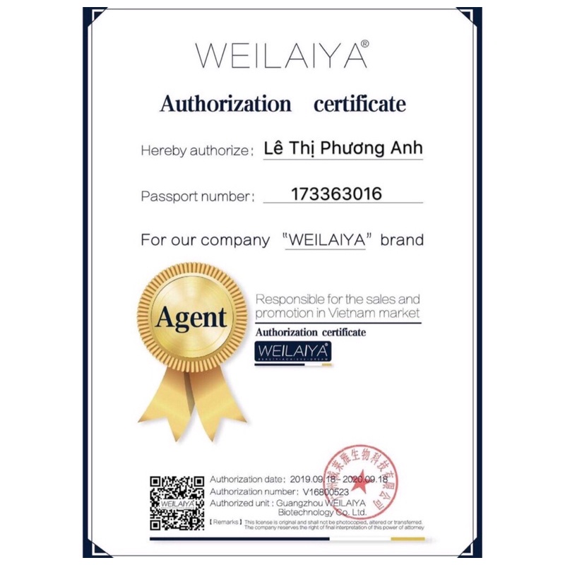 Bộ dầu gội gừng Weilaiya, giảm rụng kích mọc tóc chính hãng