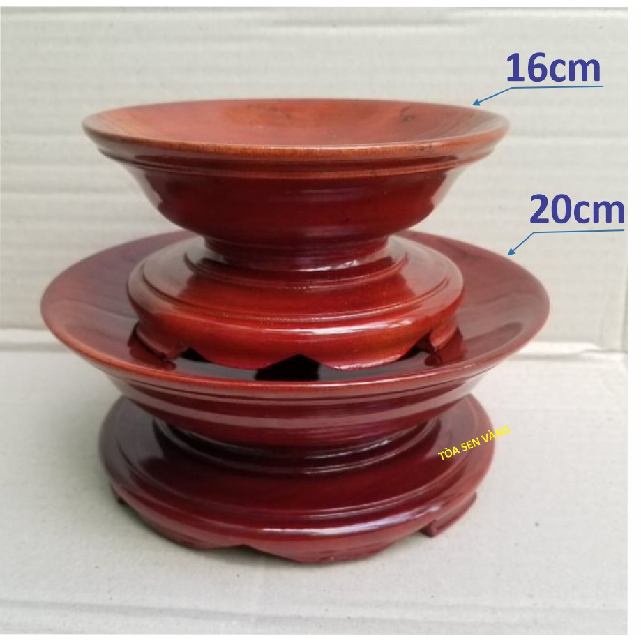 Dĩa Gỗ - Đĩa Gỗ Có Chân Đế - Dĩa Trái Cây có nhiều kích thước