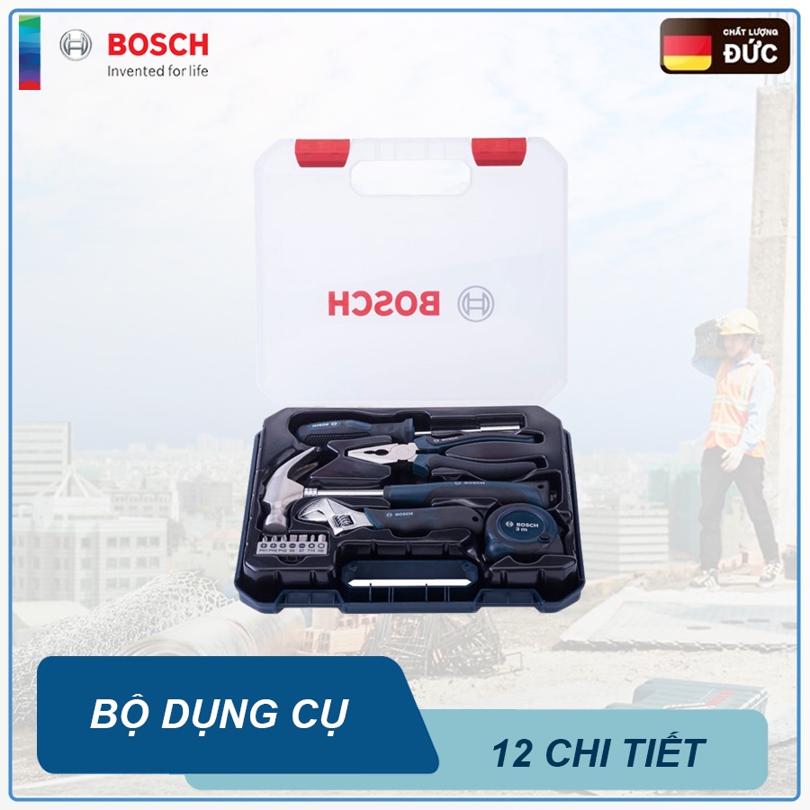 Bộ Dụng Cụ Đa Năng 12 Món Bosch 2607017379