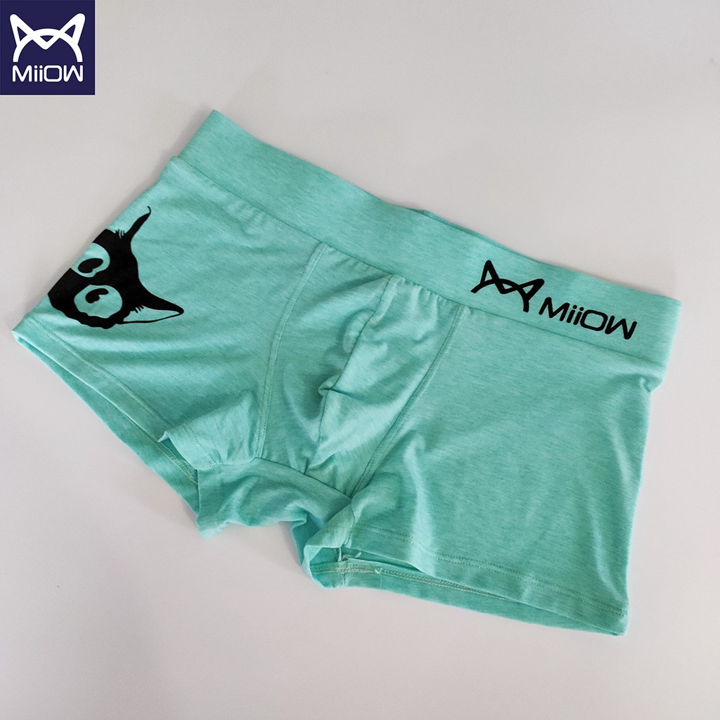 [Mẫu mới] Quần Sịp Nam Boxer Cotton MiiOW Cao Cấp (ảnh thật, sịp mèo)