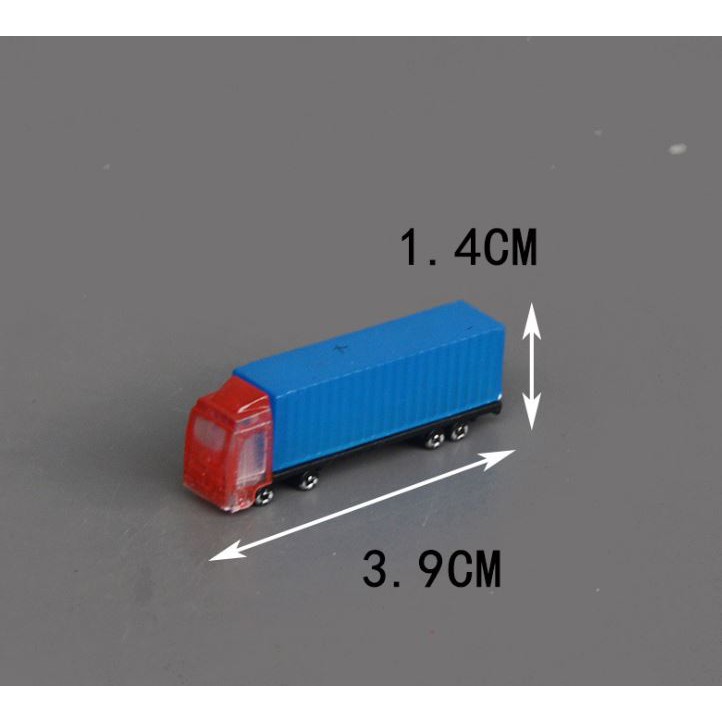 Xe tải container / Xe ô tô mô hình trang trí nhiều kích thước