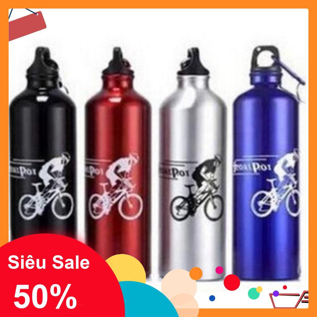 Bình nước xe đạp nhôm Sport Pot thiết kế năng động, tiện dụng 3405