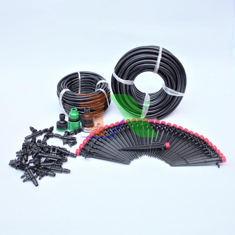 Bộ Kit 32 Que cắm 8 tia đầy đủ dây, phụ kiện TX-DIY-07, Béc tưới tự đồng cho rau hoa, Tưới tự lắp DIY
