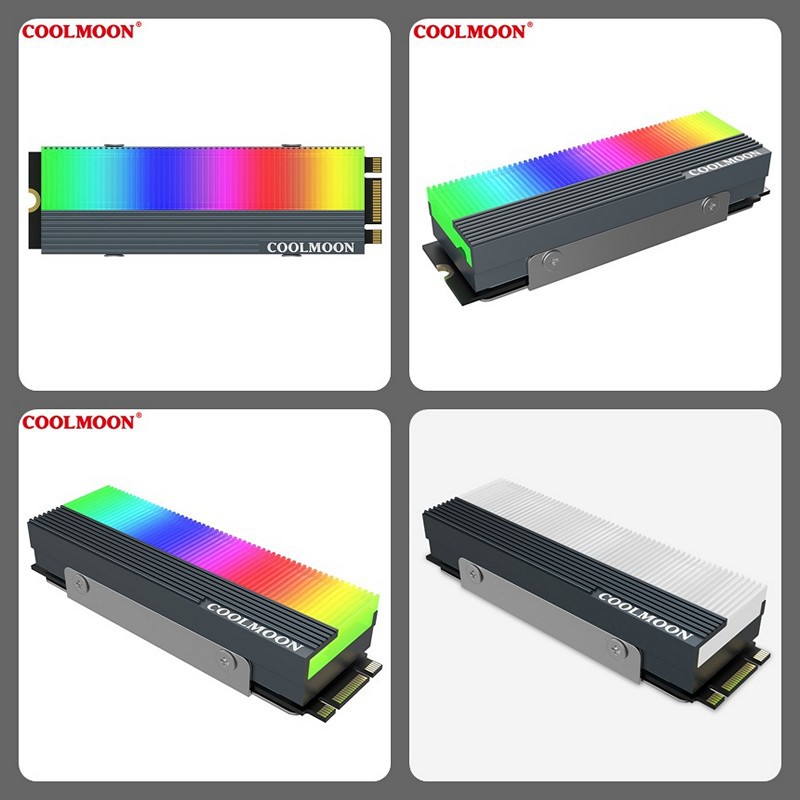 Tản Nhiệt  Led RGB Coolmoon CM-M73S cho ổ cứng SSD M2 2280