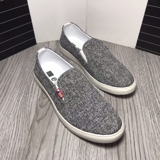 Giầy lười vải nam pha