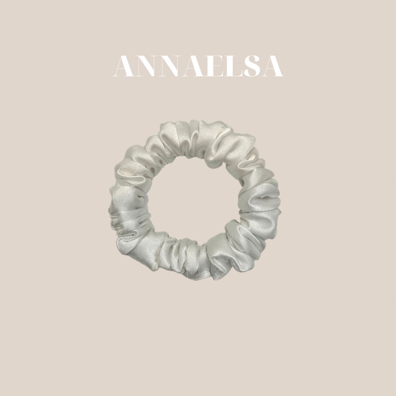 ANNAELSA Dây Cột Tóc - Scrunchies Mini Nhiều Màu Sắc Dễ Thương Xinh Đẹp Cho Nữ