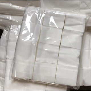 Bông cắt sẵn bông lau phun xăm thẩm mỹ 1200 Miếng kích thước 6x7cm