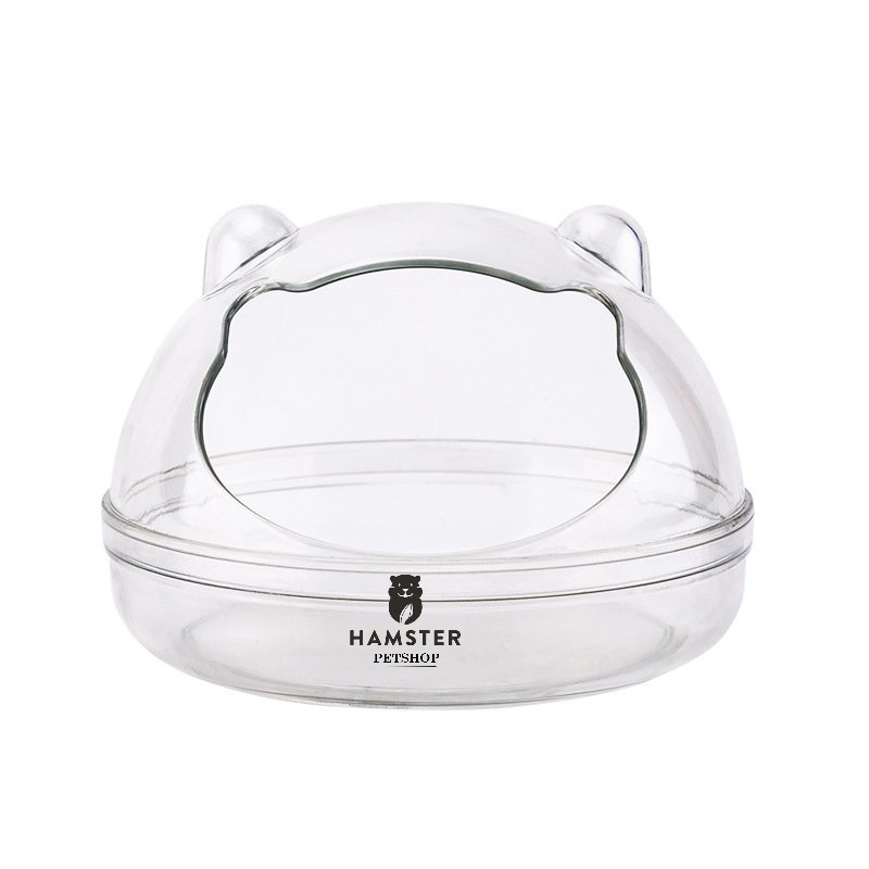 Nhà tắm / Nhà ngủ gấu mika trong suốt cho hamster, sóc