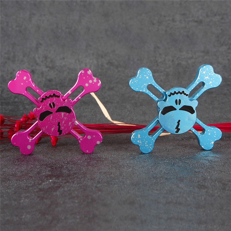 Con quay đồ chơi Fidget Spinner EDC hình đầu lâu giúp giảm căng thẳng