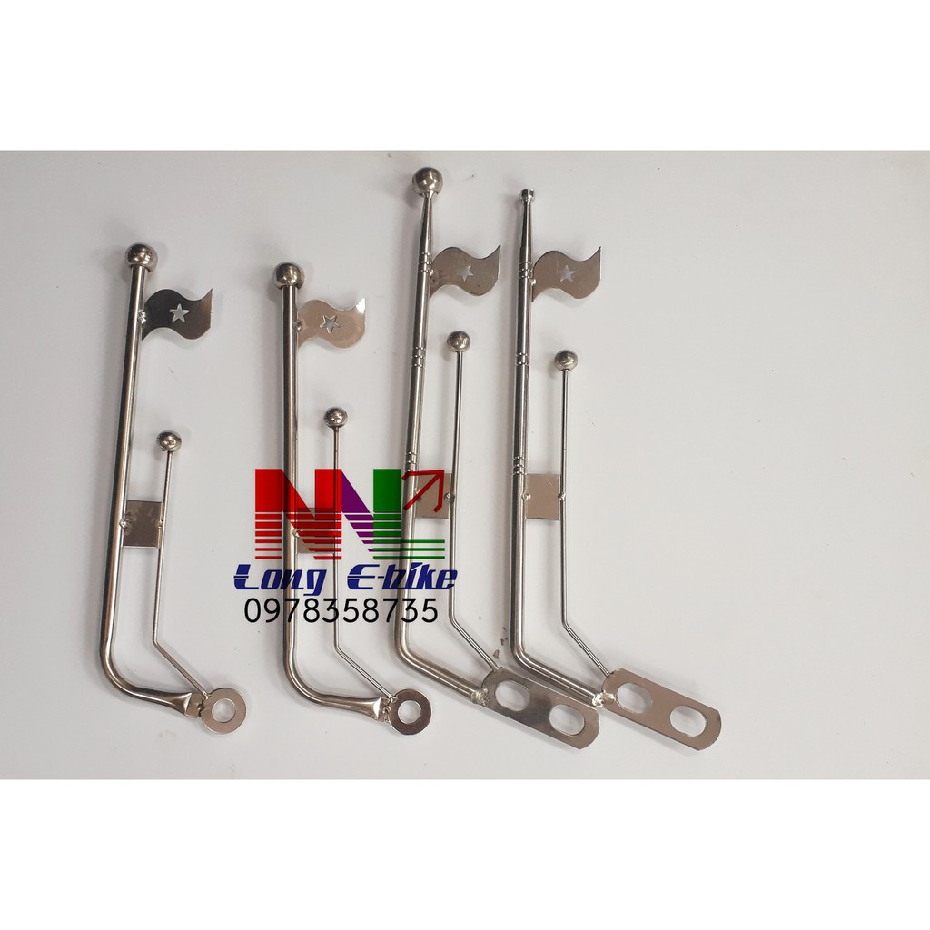 cờ inox gắn xe máy