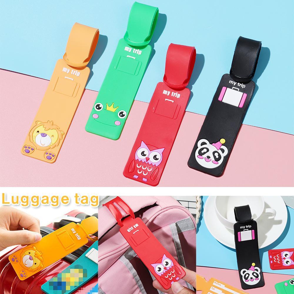 Thẻ Hành Lý Bằng Silicon Họa Tiết Hoạt Hình Dễ Thương