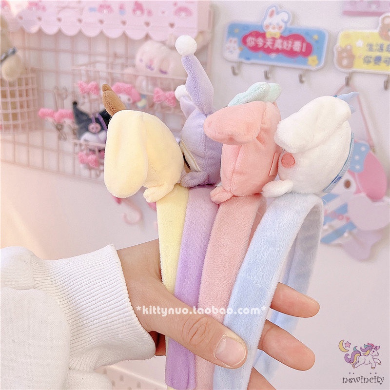 Băng Đô Cài Tóc Hình Búp Bê Hoạt Hình Phong Cách Hàn Quốc Ngọt Ngào Cho Bé Gái