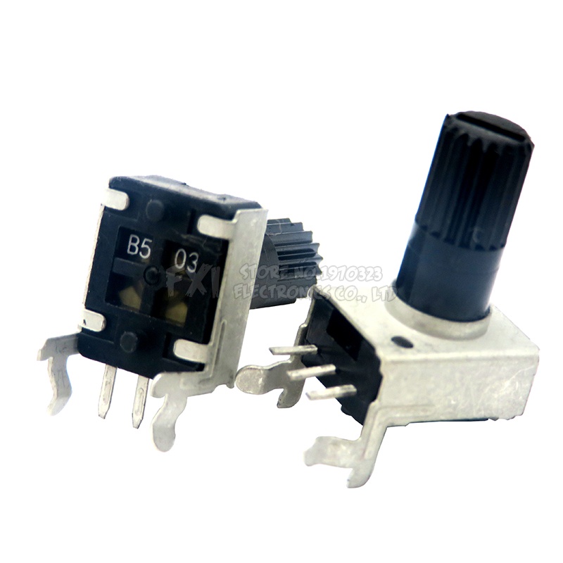 Set 10 Chiết Áp RV09 9 Loại 3pin 5k 10k 50k 100k 0932 12.5Mm Có Thể Điều Chỉnh