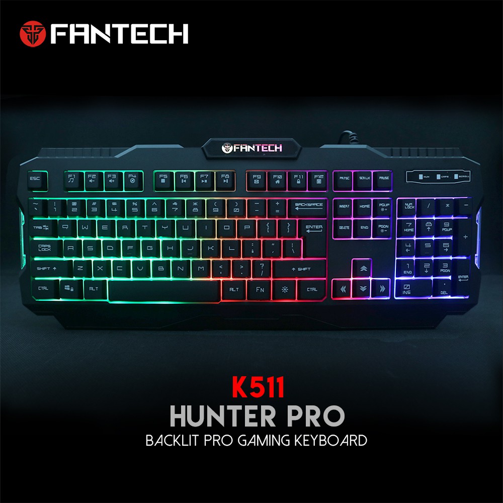 Combo FANTECH Rainbow Phím Gaming K511 + Chuột X9 + Lót Chuột MP25 + Tai Nghe HG15