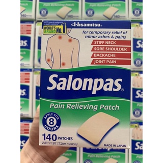 Miếng Dán Salonpas Pain Relieving Patch - Hộp 140 miếng (7 gói)