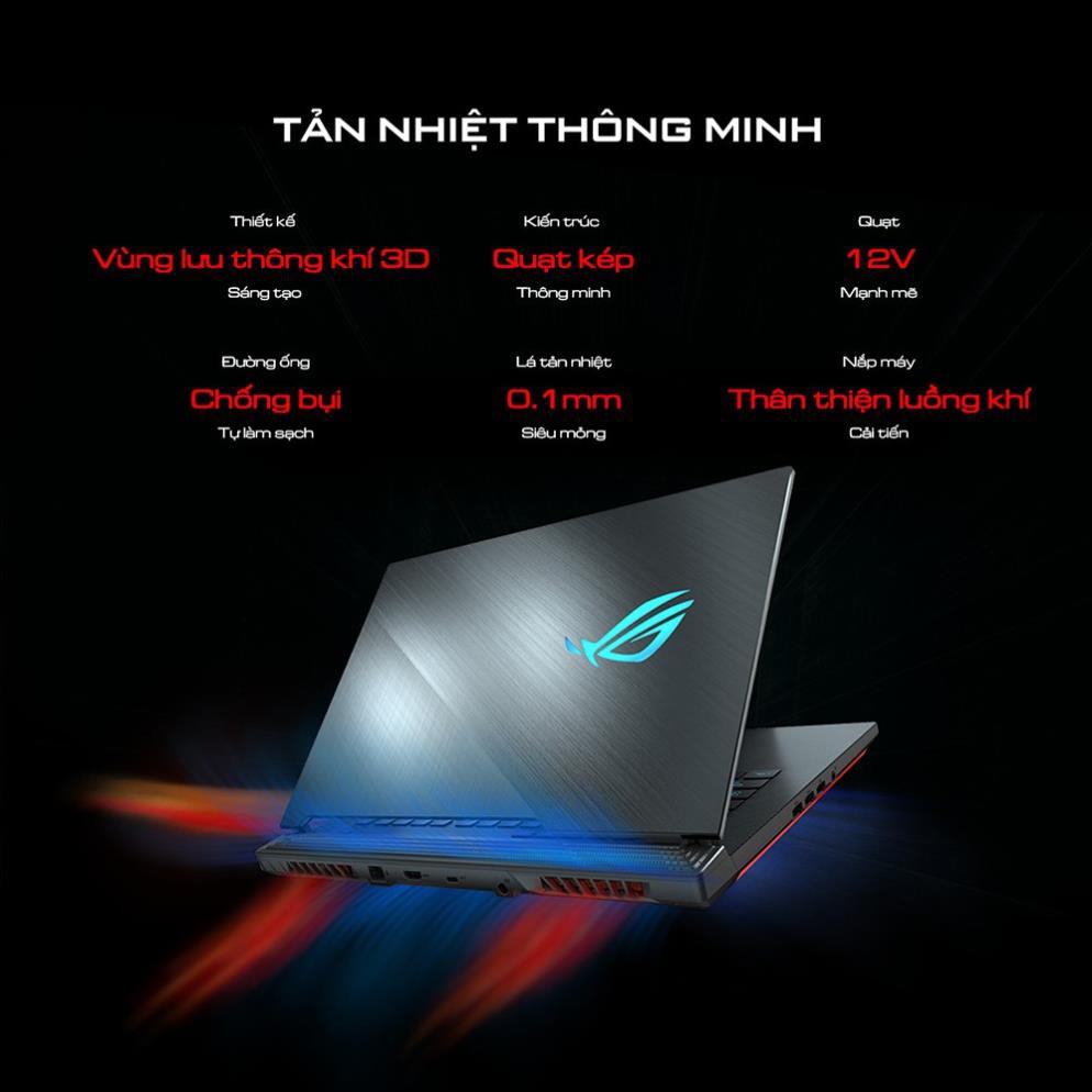 Laptop ASUS G731G_N-WH100T | i7-9750H | 16GB | 1TB | VGA RTX 2070 8GB | 17.3| Win 10 | BigBuy360 - bigbuy360.vn