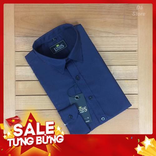 Áo Sơ mi nam Công sở LỤA Trơn dài tay Gấp Hộp, Vải lụa nến, chống nhăn, chống nóng MADE IN VIETNAM - Hàng nhập khẩu