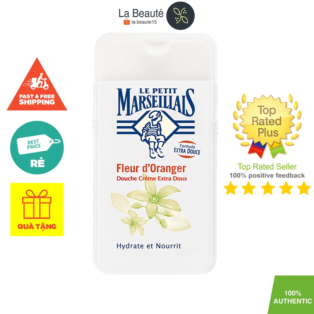 Le Petit Marseillais Fleur d'Oranger - Sữa Tắm Chiết Xuất Từ Hoa Cam 250ml