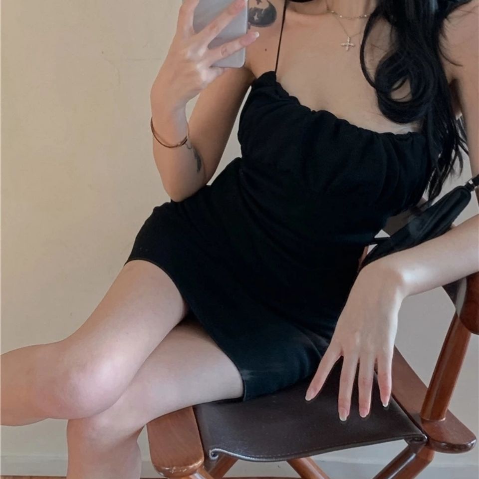 COZOKC COZOK Đầm Sát Nách Thời Trang Retro Quyến Rũ Cho Nữ