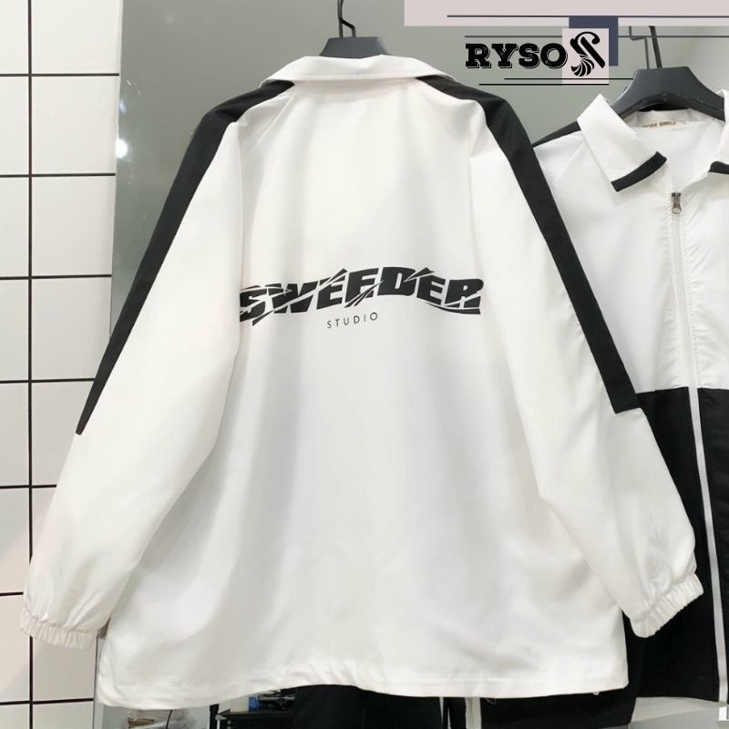 Áo khoác gió SWEEDER chất dù 2 lớp dày dặn phong cách năng động