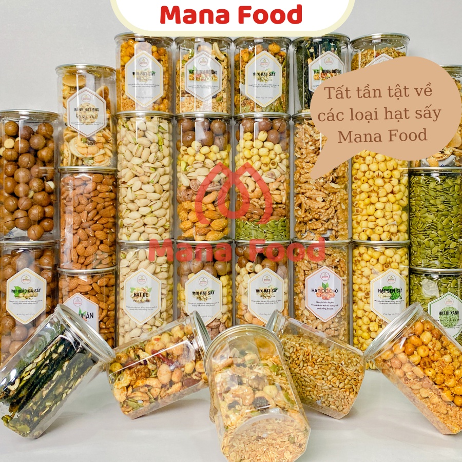 450G Hạnh Nhân Rang Bơ Mana Food | Hàng nhập khẩu |  VSATTP - Hạt bùi - Chất lượng