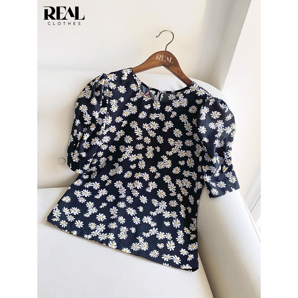 [SALE] Áo milan hoa cúc_REAL