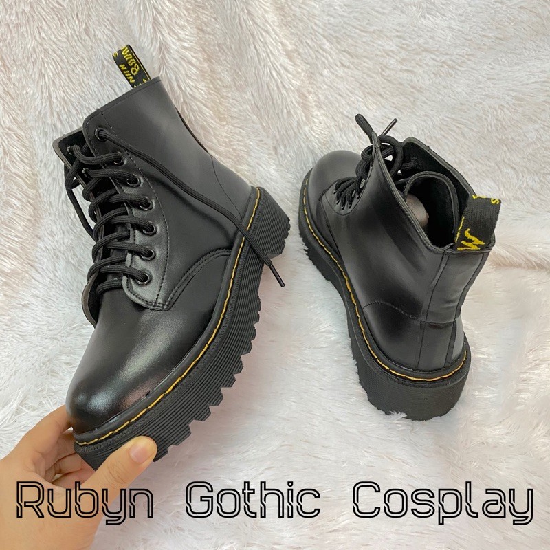 [CÓ SẴN] 🔥 Giày Boots cổ lửng siêu ngầu đế 4cm ( kèm 2 bộ dây ) 🔥 Giày Boots Chiến Binh 🔥 | BigBuy360 - bigbuy360.vn