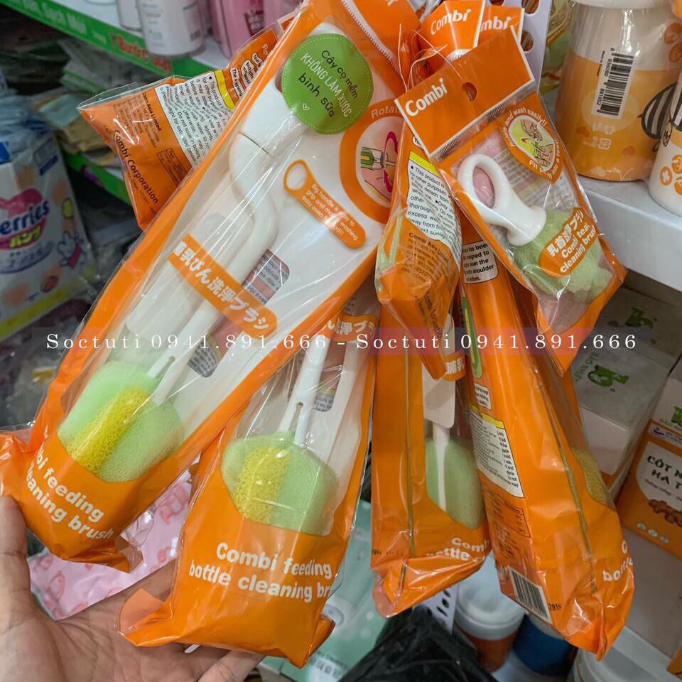 cọ bình sữa - bộ cọ bình sữa COMBI
