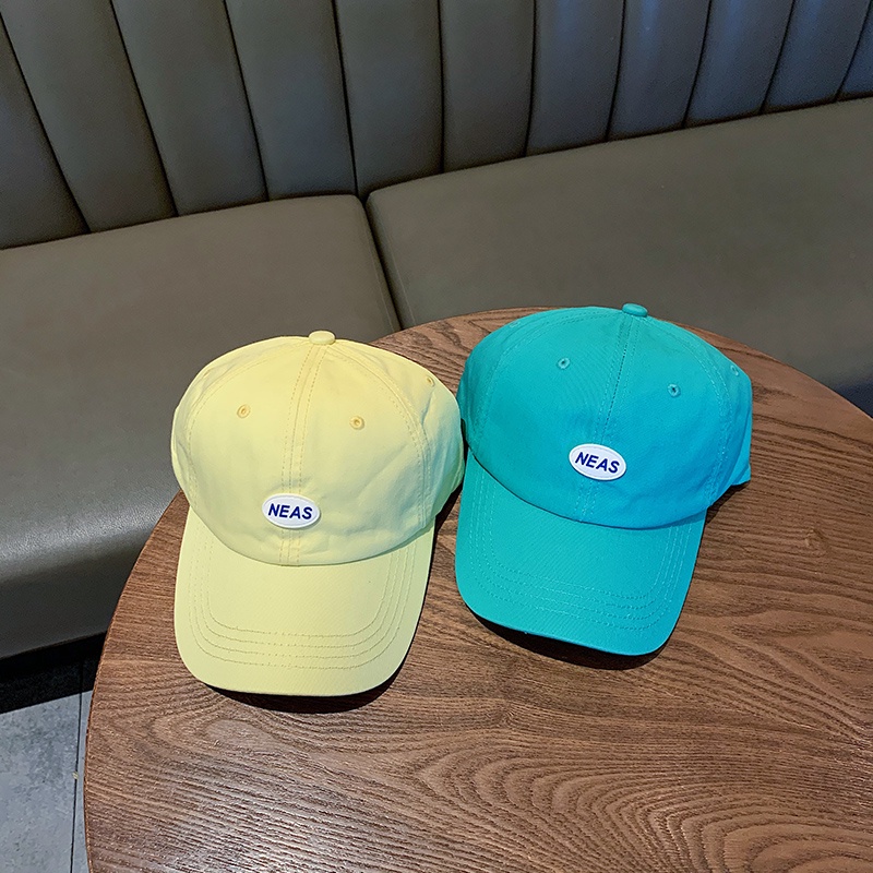 Nón Màu Pastel Tag NEAS - Mũ Lưỡi Trai Pastel Đính Tag NEAS