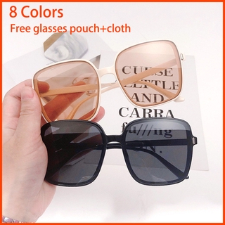 OFF-WHITE Kính râm nữ gọng lớn thời trang mới 2020 Kính màu kẹo trắng nhạt có UV400