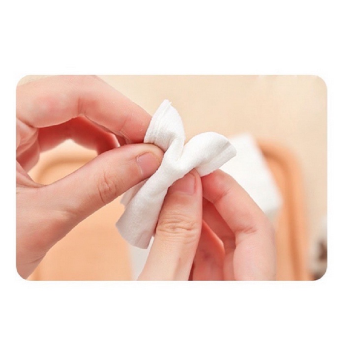 Bông tẩy trang cotton pads loại 222 miếng trắng như bạch tuyết mềm mịn shop Movava - BTT222