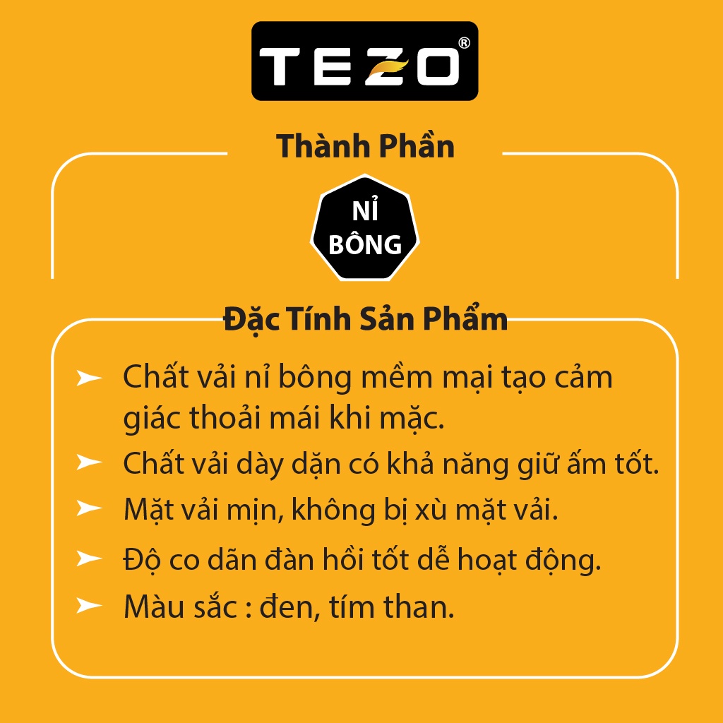 Bộ nỉ kéo khoá nam TEZO, chất nỉ bông dày dặn, 2 màu phối viền, tách lẻ riêng quần áo mã 2111ANKT01