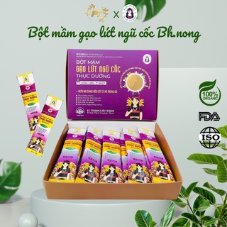 Bột mầm gạo lứt ngũ cốc thực dưỡng Bh.nong dạng thanh tiện lợi, thay thế bữa sáng