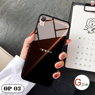 Ốp lưng Oppo A37/Neo 9 -lưng kính in logo hãng điện thoại chất