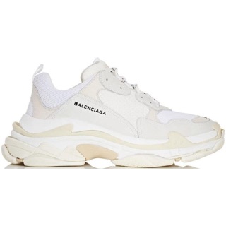 [FULLBOX+FREESHIP] - GIÀY BALENCIA TRIPLE S WHITE - Màu trắng full
