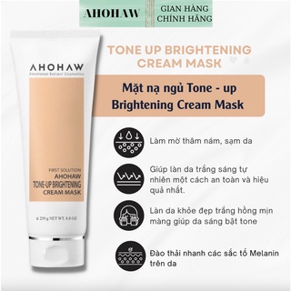 Mặt nạ ủ trắng dạng kem ahohaw cho da căng bóng trắng mịn hàn quốc