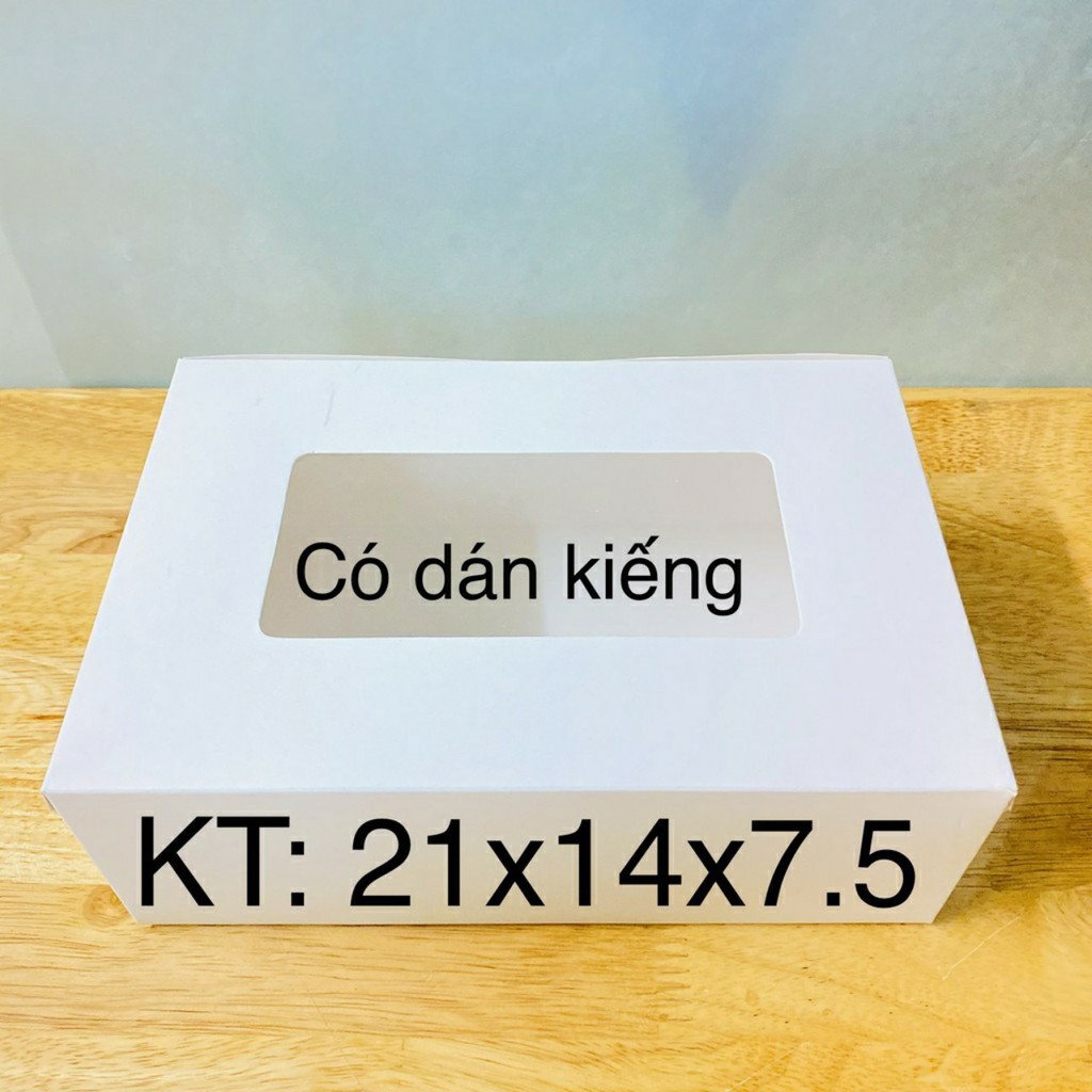 Hộp Đựng Bánh handmade 21x14x7.5cm - SET 10 hộp