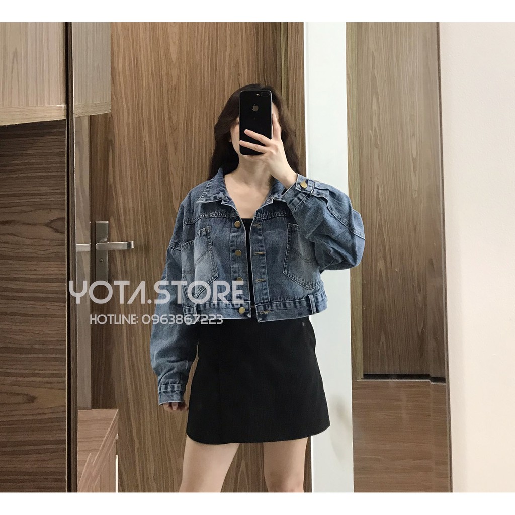 Áo khoác jeans croptop - KJ33