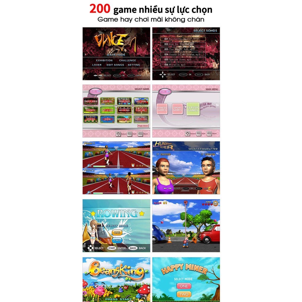 Thảm nhảy audition kết nối tivi chơi game đa năng tại nhà giảm stress chống béo phì | BigBuy360 - bigbuy360.vn