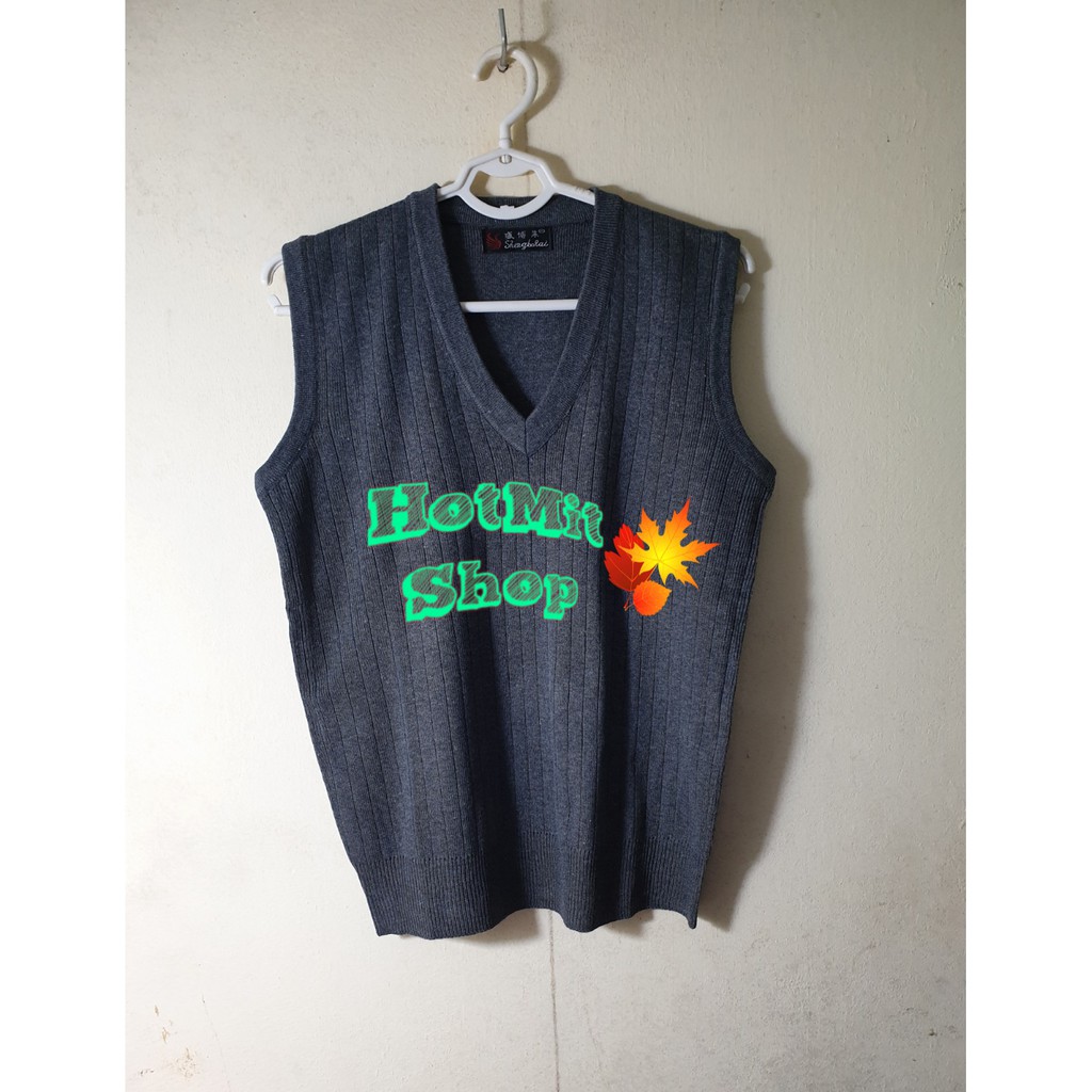 Áo len gile nam trơn nhiều màu đẹp